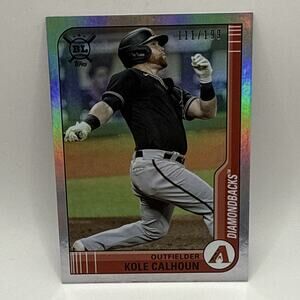 2021 Topps big league baseball Kole Calhoun Diamondbacks Rainbow Foil /199